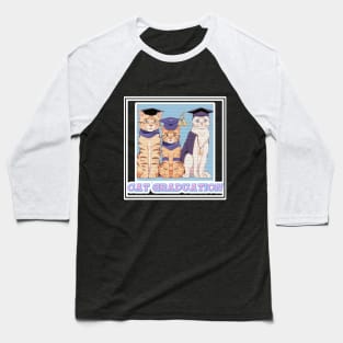 Cat Graduation Baseball T-Shirt